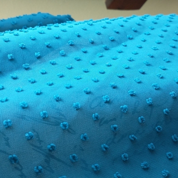 Matilda Jane blue green boho peasant top Woman's Size S NWOT - Picture 4 of 10